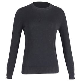 Suéter de cuello redondo Givenchy en algodón negro Negro
