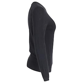 Givenchy-Givenchy Crewneck Sweater in Black Cotton-Black