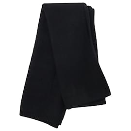 Givenchy-Givenchy Knitted Scarf in Black Wool -Black