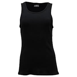 Nili Lotan-Camiseta sin mangas de punto Nili Lotan de algodón negro-Negro