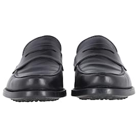 Tod's-Tod's Penny Loafers in Black Leather -Black