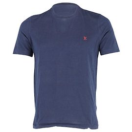 T-shirt girocollo Louis Vuitton in cotone blu navy Blu Blu navy