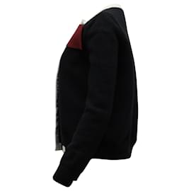 Givenchy-Givenchy getäfelte Jacke aus schwarzer Wolle-Schwarz