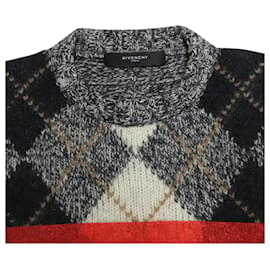 Givenchy-Suéter de tricô listrado Givenchy em lã multicolorida-Outro