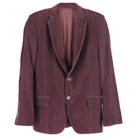 Louis Vuitton Single-Breasted Blazer in Burgundy Cotton Dark red ref.871270  - Joli Closet