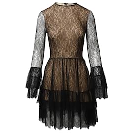 Michael Kors-Michael Kors Lace Dress in Black Rayon-Black