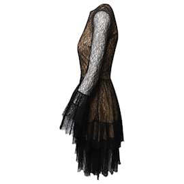 Michael Kors-Michael Kors Lace Dress in Black Rayon-Black