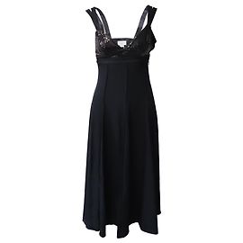 Robe longue sans manches à sequins Jason Wu en viscose noire Noir