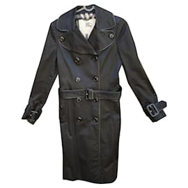 Burberry-Burberry trench size 36 (lack 1 Button)-Black