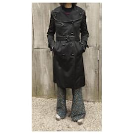 Burberry-Burberry trench size 36 (lack 1 Button)-Black