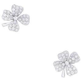 Fred-Fred earrings, "Clovers", WHITE GOLD, diamants.-Other