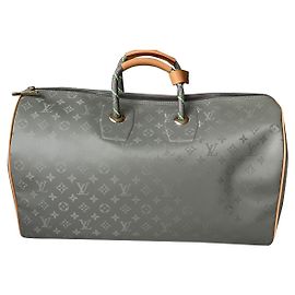 Louis Vuitton Keepall 50 Titanium Monogramm Silber