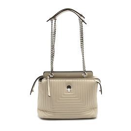 Fendi Borsa a tracolla Dotcom Click in pelle 8BN299 Beige