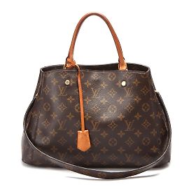 Louis Vuitton Monogramm Montaigne MM Braun