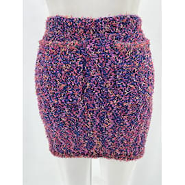 Chanel-CHANEL  Skirts T.fr 34 tweed-Pink