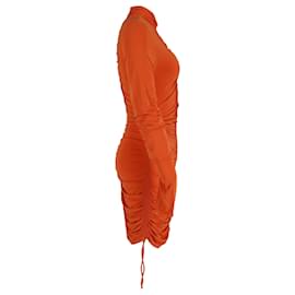 A.L.C-BEIM.l.C Nolan Rüschenkleid aus orangefarbener Viskose-Orange