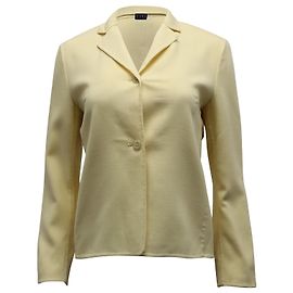 Michael Kors Suit Jacket in Yellow Wool Yellow