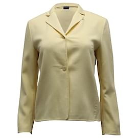 Michael Kors-Michael Kors Suit Jacket in Yellow Wool-Yellow