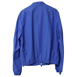 Dsquared2-Dsquared2 Zip-Up Jacket in Blue Cotton -Blue