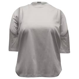Autre Marque-Dion Lee Utility Contour Cutout T-Shirt aus weißer Baumwolle-Weiß
