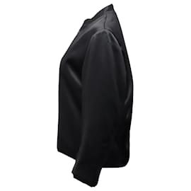 Totême-Toteme Bomber Jacket in Black Viscose-Black