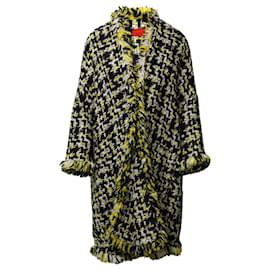 Carolina Herrera-Carolina Herrera Tweed Coat in Multicolor Wool-Other,Python print