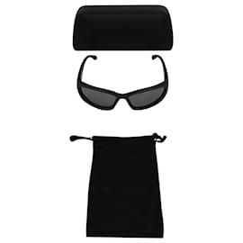 Balenciaga-Balenciaga Swift Oval 0157Óculos de sol monograma S em acetato cinza-Cinza