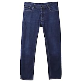 Maison Martin Margiela-Maison Margiela Straight-Cut Jeans in Blue Cotton Denim -Blue