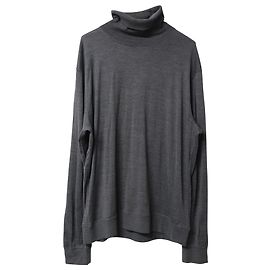 Brunello Cucinelli Rollkragenpullover aus grauer Seide Grau