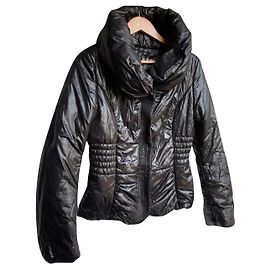 Black Polyamide Guess down jacket Black