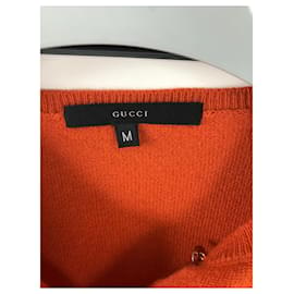 Gucci-Gilet Gucci en cachemire-Orange