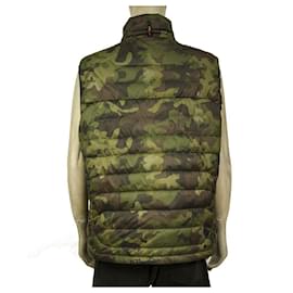 Polo Ralph Lauren-Ralph Lauren RLX Padded Camo Army Khaki Men's Vest Sleeveless Zipper Jacket XXL-Dark green