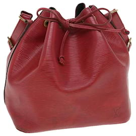Louis Vuitton-LOUIS VUITTON Epi Petit Noe Shoulder Bag Red M44107 LV Auth bs4678-Red