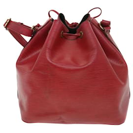 Louis Vuitton-LOUIS VUITTON Epi Petit Noe Shoulder Bag Red M44107 LV Auth bs4678-Red