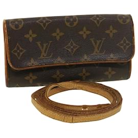 Louis Vuitton-LOUIS VUITTON Monogram Pochette Twin PM Shoulder Bag M51854 LV Auth bs4672-Monogram