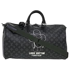 Louis Vuitton-LOUIS VUITTON Monogram Eclipse Vivienne Keepall 50 Boston Bag M.43683 Auth 39231BEIM-Andere