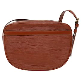 Louis Vuitton-LOUIS VUITTON Epi June Feuille Shoulder Bag Brown Kenya M52153 LV Auth ki2814-Brown,Other