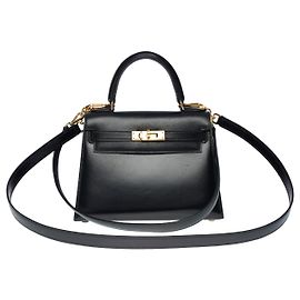 Hermès Borsa HERMES Kelly Mini in Pelle Nera - 101136 Nero