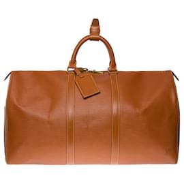 Louis Vuitton-Keepall travel bag 50 in cognac epi leather101170-Cognac