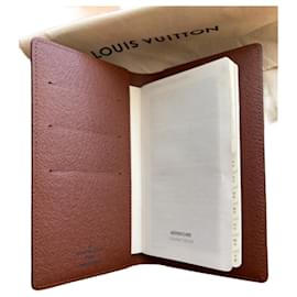 Louis Vuitton-Libro de contactos de repertorio-Castaño