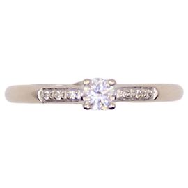 Anillo Mauboussin "Eres la sal de mi vida" diamantes en oro blanco 750%O Hardware de plata