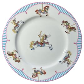 Tiffany & Co-Tiffany & Co Raro Nuovo di zecca 3 pezzo Set di piatti per bambini Carosello-Turchese