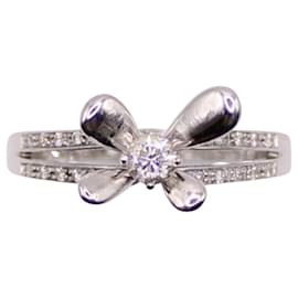 Mauboussin-Anel Mauboussin "I love you" diamantes e ouro branco 750%O-Hardware prateado