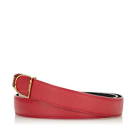 Hermès-Leather belt-Red