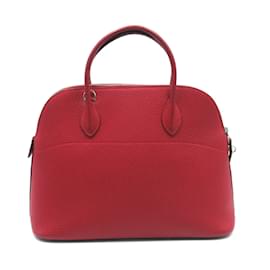 Hermès-Clemence Bolide 35-Red