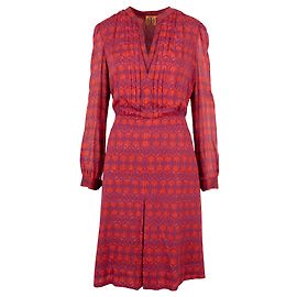 Tory Burch Judi Robe imprimée à taille nouée Multicolore