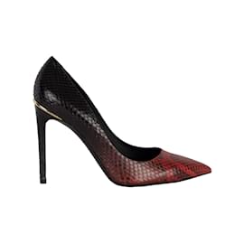 Louis Vuitton-Zapatos de tacón Eyeline de piel de serpiente de Louis Vuitton-Roja