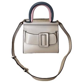 Boyy 24 Handbag Grey Leather Grey