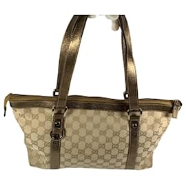 Gucci-Hawaii Exclusive Abbey GG Supreme Canvas Tote Handbag-Beige,Gold hardware