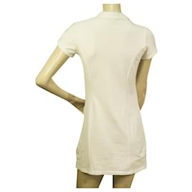 Burberry-Burberry White Short Sleeve Polo Mini Length Dress size 12 yrs Girl or XXS Women-White